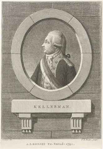 Portrait of François Christophe Kellerman, Theodorus de Roode, 1792 Canvas Print