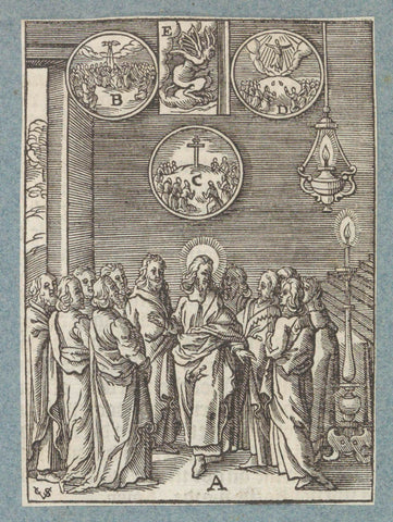 Christ predicts the coming of the Holy Spirit, Christopher of Shechem (II), 1629 Canvas Print