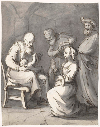 Presentatie in de tempel, Moses ter Borch, 1662 Canvas Print