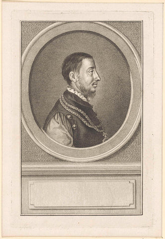 Portrait of René van Châlon, Prince of Orange, Reinier Vinkeles (I), 1757-1803 Canvas Print