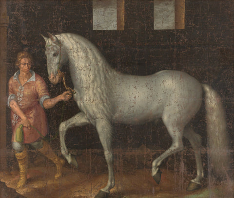 Spanish Warhorse, Jacob de Gheyn (II), 1603 Canvas Print