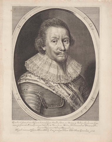 Portrait of Ernst Casimir, Count of Nassau-Dietz, Hendrick Hondius (I), 1626 Canvas Print