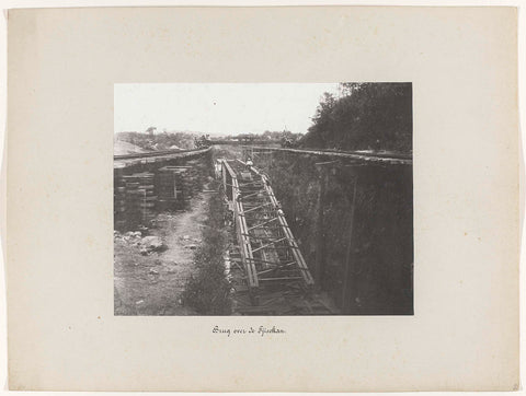 Bridge over the Tjisokan, anonymous, 1880 - 1888 Canvas Print