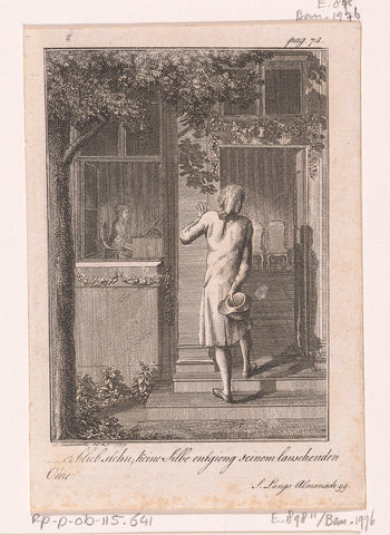 Robert hears Luise play the piano, Daniel Nikolaus Chodowiecki, 1799 Canvas Print