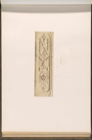 Plaster model for a panel on the Palais du Louvre by Morand, Édouard Denis Baldus, c. 1855 - c. 1857 Canvas Print