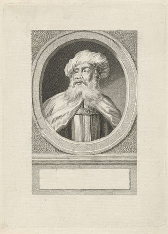 Portrait of Flavius Josephus, Jacob Houbraken, 1778 - 1780 Canvas Print