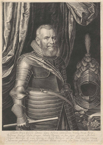 Portrait of William Louis, Count of Nassau-Dillenburg, Boëtius Adamsz. Bolswert, 1616 Canvas Print