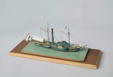 Model of a Paddle Steamer, Erdegangh, after 1820 Canvas Print