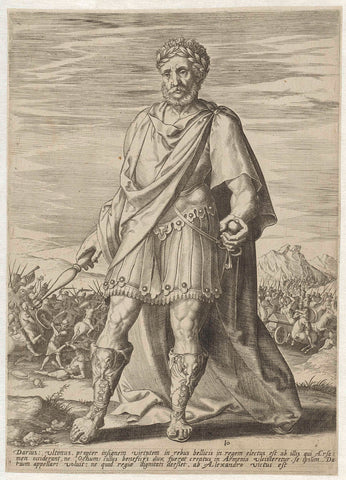 Koning Darius III, anonymous, 1547 - 1585 Canvas Print