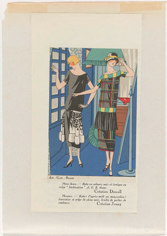 Art-Goût-Beauté, 1924 (ca.) : Mon Amie.- Robe en velours (...), anonymous, c. 1924 Canvas Print