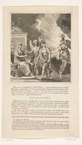 Allegory on the age of majority of William V, 1766, anonymous, 1766 Canvas Print