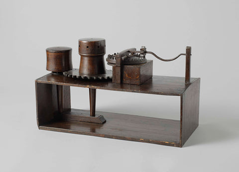 Model of a Winch, anonymous, c. 1750 - c. 1820 Canvas Print