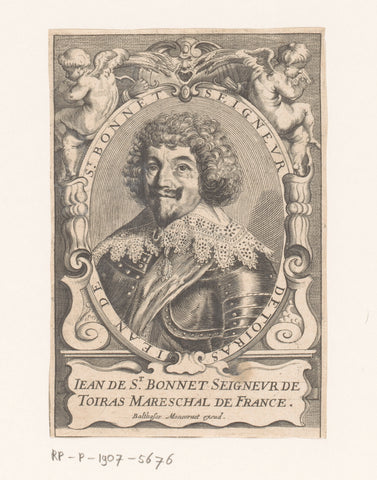 Portret van Jean Caylar d'Anduze de Saint-Bonnet, Monogrammist DE, 1610 - 1668 Canvas Print