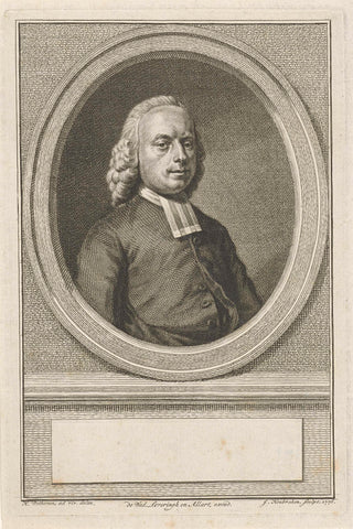 Portret van Dirk Semeins van Binnevest, Jacob Houbraken, 1776 Canvas Print