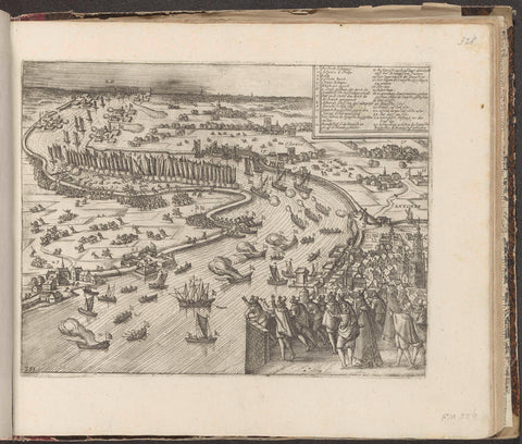 Failed attack on Antwerp, 1605, Frans Hogenberg (workshop of), 1605 - 1607 Canvas Print