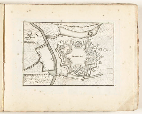 Map of Charleroi, c. 1702, Laurens Scherm, 1702 - 1703 Canvas Print