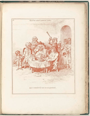 Committee for the Needy, 1795, James Gillray (possibly), 1795 Canvas Print