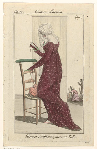 Journal des Dames et des Modes: Ladies' Fashion, anonymous, 1802 Canvas Print