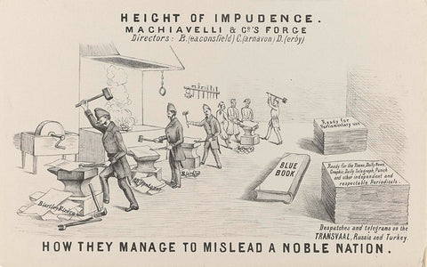 Forge of misleading messages, 1877, anonymous, 1877 - 1880 Canvas Print