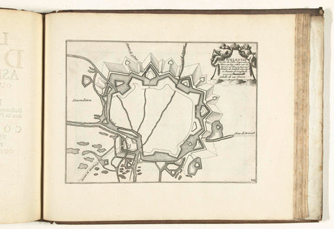 Map of Schlettstadt, 1726, anonymous, 1726 Canvas Print