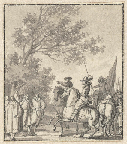 In 't Jaar 1587, anonymous, c. 1789 - c. 1810 Canvas Print