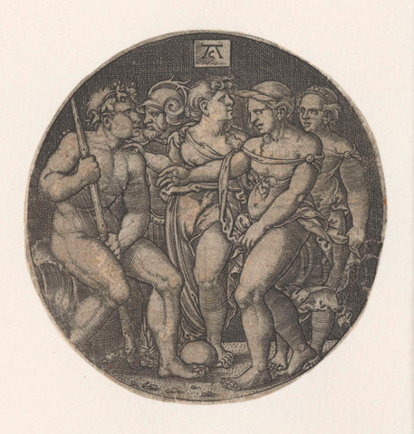 Judgment of Paris, Monogrammist AC (16th Century), 1520 - 1562 Canvas Print