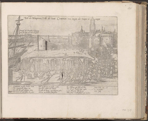 Conquest of Kampen, 1578, Frans Hogenberg, 1581 - c. 1585 Canvas Print