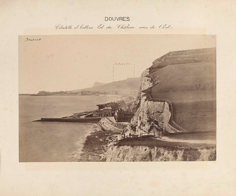 View of Dover and the chalk cliffs, anonymous, 1891 Canvas Print