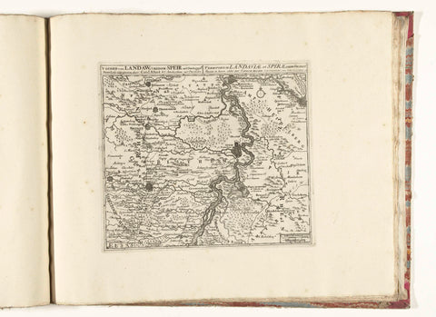 Map of the region between Mannheim and Landau, ca. 1701-1713, Abraham Allard, 1701 - 1714 Canvas Print