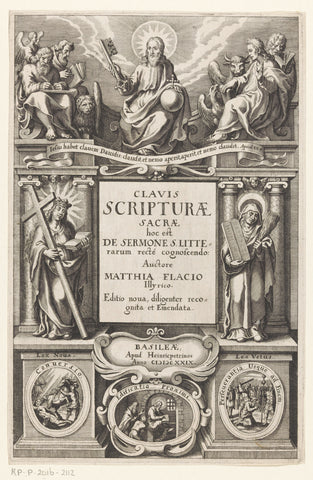 Christ, the Evangelists and Personifications of the New and Old Faith, anonymous, 1629 Canvas Print