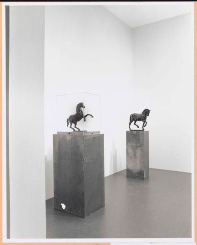 Room with images of a prancing and a walking horse, c. 1998 - c. 1999 Canvas Print