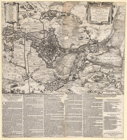 Siege of Breda, 1624-1625, Claes Jansz. Visscher (II) (workshop or), 1624 Canvas Print