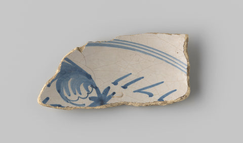 Fragment of a dish, anonymous, 1711 Canvas Print