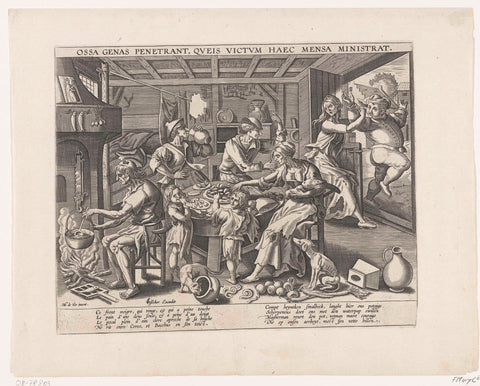 The skinny kitchen, anonymous, 1563 - 1599 Canvas Print