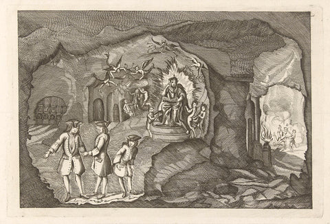 Arrival of Daniel Turnip in Hell, 1754, anonymous, 1754 Canvas Print