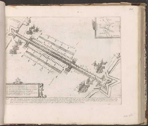 Ship bridge of Parma over the Scheldt, 1585, Frans Hogenberg, 1587 - c. 1591 Canvas Print