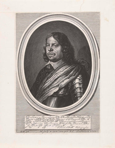 Portrait of Arfwed Wittenberg, Jeremias Falck, 1651 Canvas Print