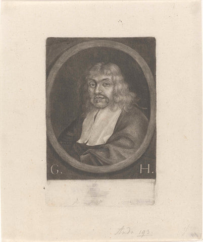 Portrait of Georg Hertz, Johann Friedrich Leonard, 1643-1680 Canvas Print