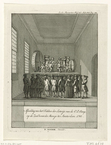 Lottery of the VOC, 1785, anonymous, 1785 Canvas Print