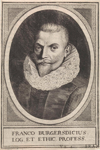 Portret van Franco Petri Burgersdijck, de Passe (workshop of), 1625 Canvas Print