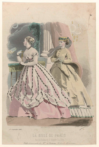 La Mode de Paris, 1 septembre 1866 : Etoffes et nouveautés (...), A Paul, 1866 Canvas Print