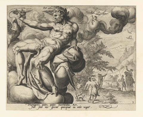 The element of air, Jacob de Gheyn (II) (attributed to), 1588 - 1592 Canvas Print