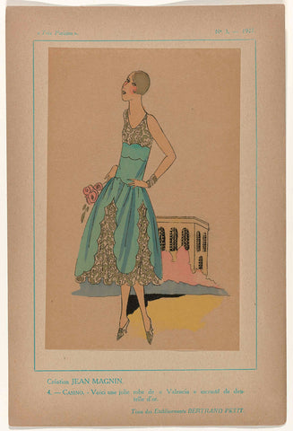 Très Parisien, 1927 No. 3, Pl. 4: Creation JEAN MAGNIN - CASINO, G-P. Joumard, 1927 Canvas Print