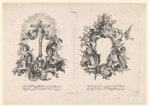 Clergy and knighthood, Johann Esaias Nilson, 1731 - 1788 Canvas Print