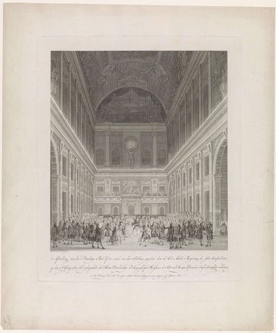 Bal in het Stadhuis, 1768, Reinier Vinkeles (I), 1771 - 1773 Canvas Print