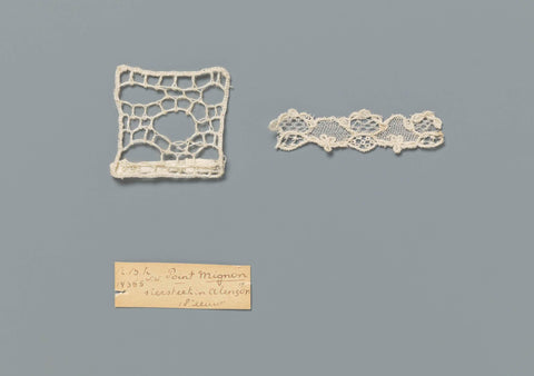 Steel needle lace with an ornamental soil made in fine diamond stitch, anonymous, c. 1700 - c. 1799 Canvas Print