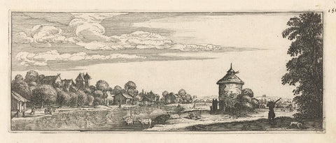 Duiventil, Jacques Callot, 1618 - 1670 Canvas Print