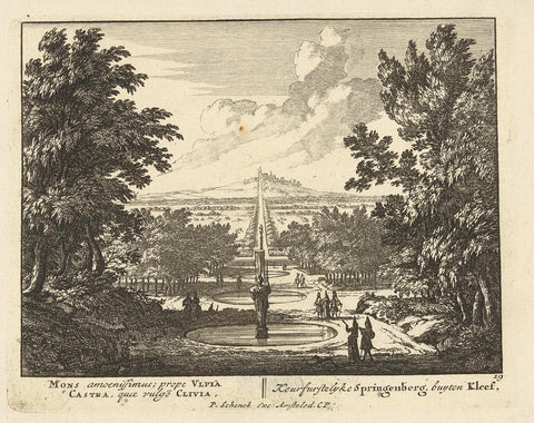 View of the Springenberg near Cleves, Jan van Call (I), 1694 - 1697 Canvas Print