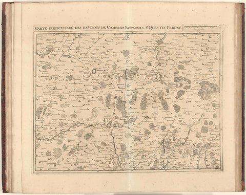 Map of northern France, 1710, Jacobus Harrewijn (attributed to), 1710 Canvas Print