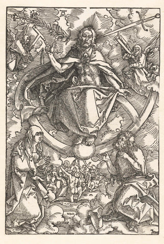 Last Judgment with Christ as Judge on Rainbow, Hans Baldung Grien, 1505 - 1507 Canvas Print